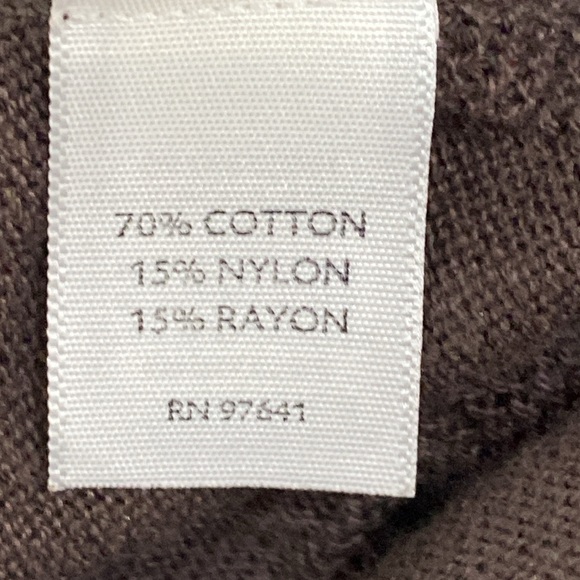 J. Jill skirt size L five be knit brown flare 70% cotton elastic waist - Picture 5 of 10